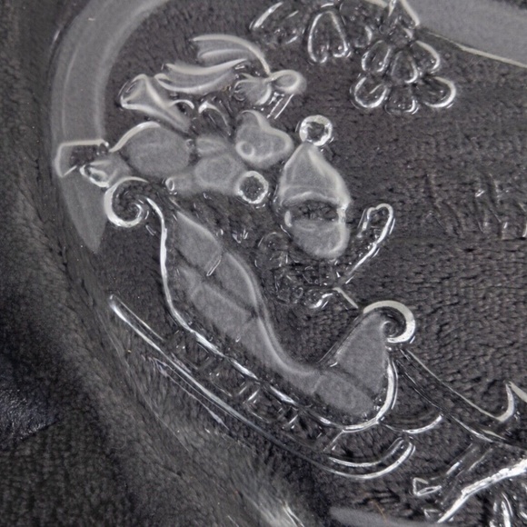 Mikasa Silent Night 14" Glass Christmas Holiday Themed Serving Platter - Picture 7 of 8